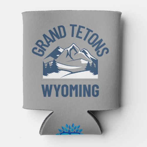 Grand Tetons Wyoming Can Cooler