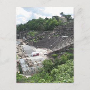 Grand Theater, Lyon Amphitheater, Roman   France Postcard