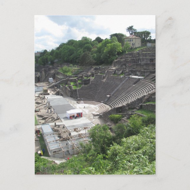 Grand Theater, Lyon Amphitheater, Roman | France Postcard (Front)