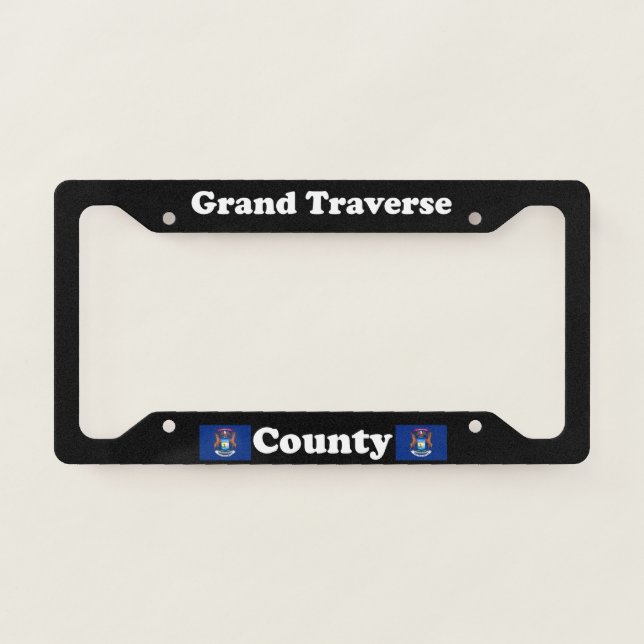 Grand Traverse County Michigan LPF License Plate Frame (Front)