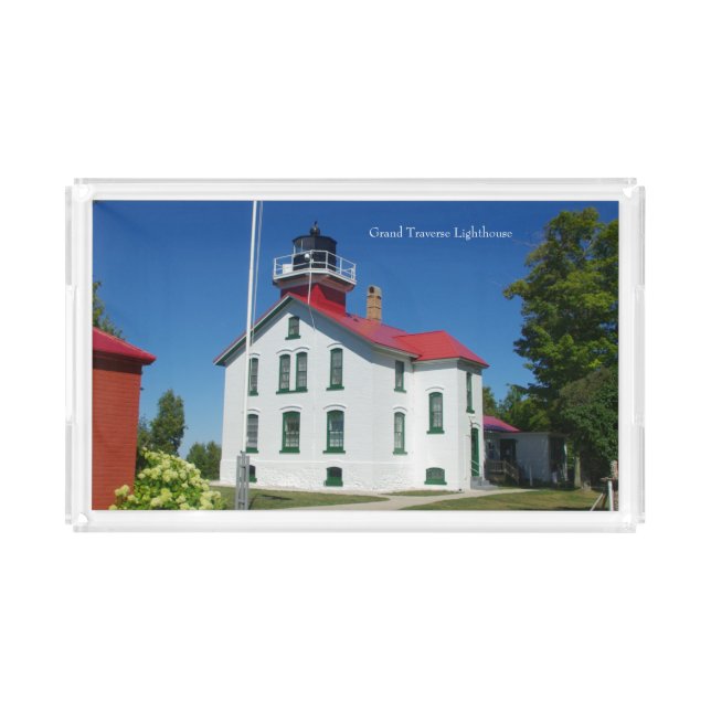 Grand Traverse Lighthouse acrylic tray (Front)