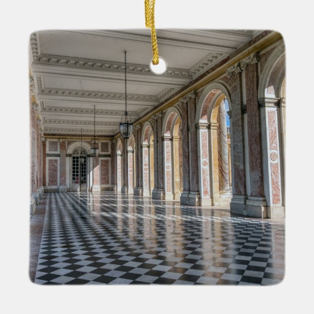 Grand Trianon peristyle in Versailles palace Ceramic Ornament (Front)