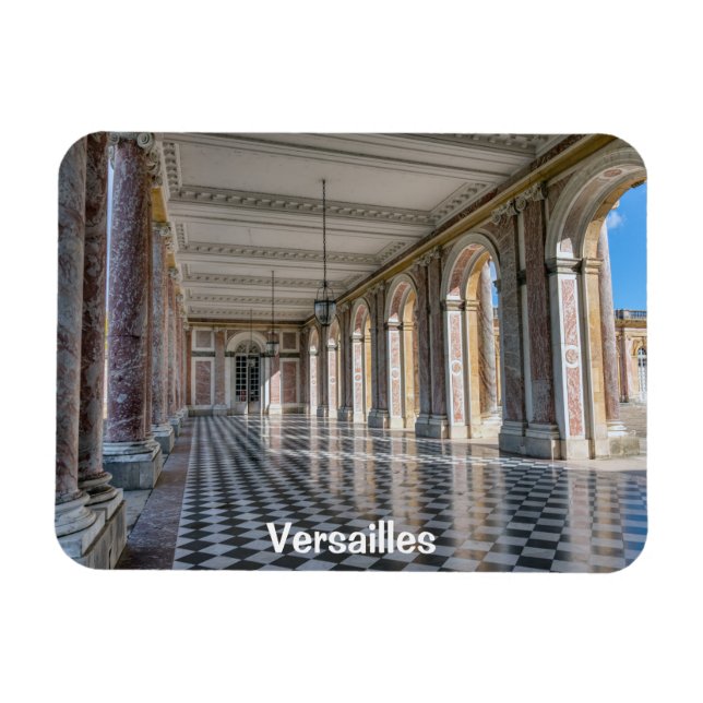 Grand Trianon peristyle in Versailles palace Magnet (Horizontal)
