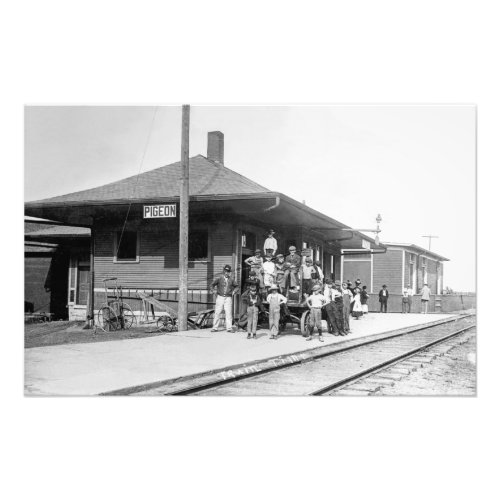 Grand Trunk Chesapeake and Ohio Railroad Depot  Photo Print