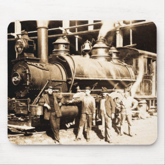 Grand Trunk Railroad Shop & Crew - Vintage Mouse Pad