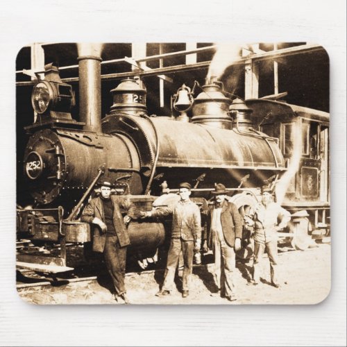 Grand Trunk Railroad Shop  Crew  _ Vintage Mouse Pad