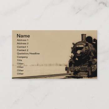 Grand Trunk Western Engine No. 5042 Business Card by scenesfromthepast at Zazzle