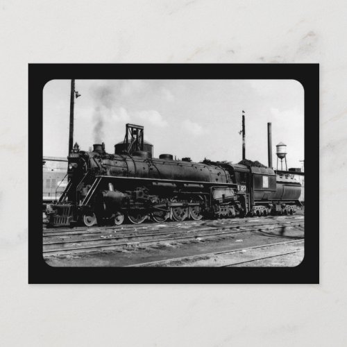 Grand Trunk Western GTW Steam Engine 6323 Postcard