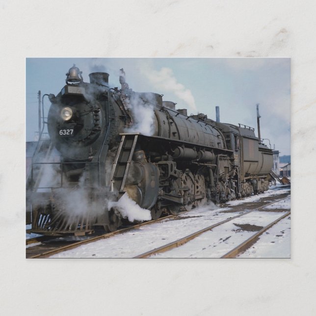 Grand Trunk Western Railroad, 2-8-4, No. 6327, nea Postcard (Front)