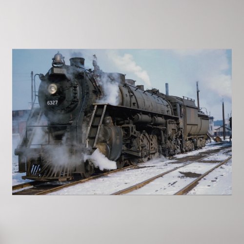 Grand Trunk Western Railroad 2_8_4 No 6327 nea Poster