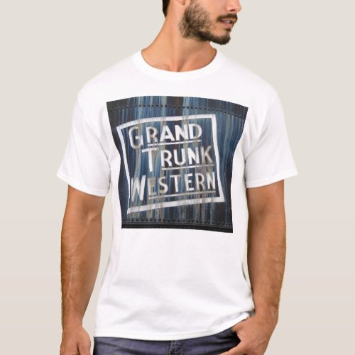 Grand Trunk Western Railroad Locomotive Engine T_Shirt