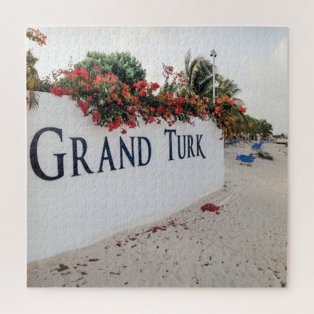 Grand Turk Beach Scene Jigsaw Puzzle (Vertical)