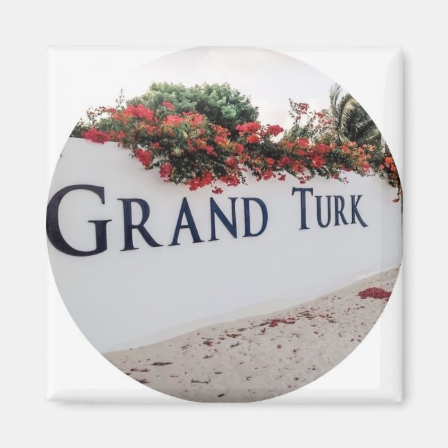 Grand Turk Beach Scene Magnet (Front)