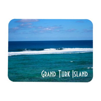 Grand Turk Island Wave Magnet by Scotts_Barn at Zazzle