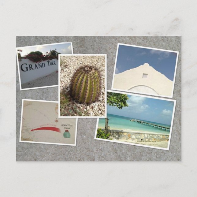 Grand Turk Photo Collage Postcard (Front)