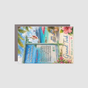 Grand Turk Turks and Caicos Conch weather station Car Magnet