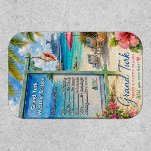 Grand Turk Turks and Caicos Conch weather station Patch
