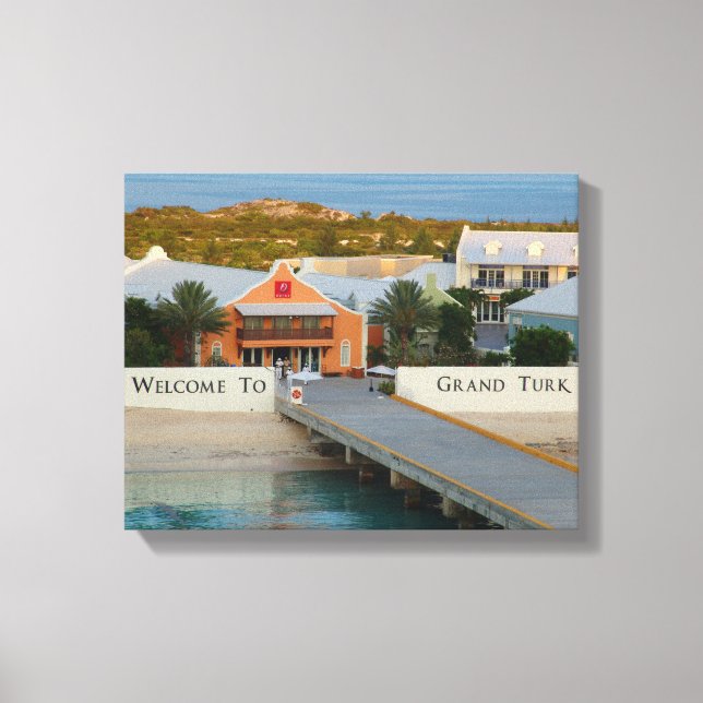 Grand Turk, Turks and Caicos, Hi def photography Canvas Print (Front)