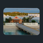Grand Turk, Turks and Caicos, Hi def photography Magnet<br><div class="desc">High defintion photography of the welcome sign to Grand Turk taken by Carolina Photo To Go.  Buy several.  Magnets are great for presents including use as favors at showers or stocking stuffers.  Please visit Zazzle shop Carolina Photo To Go for other products and photography.</div>