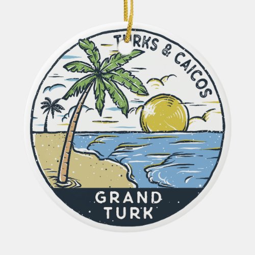 Grand Turk Turks and Caicos Vintage Ceramic Ornament