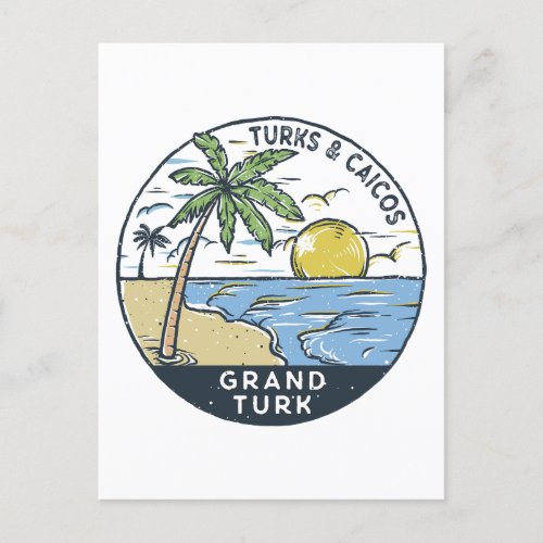 Grand Turk Turks and Caicos Vintage Postcard