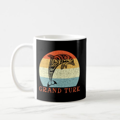 Grand Turk Turks Caicos Tribal Dolphin Vacation Coffee Mug