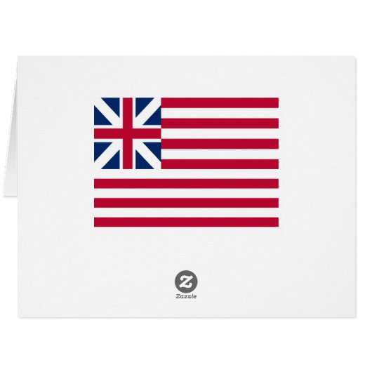 Grand Union, 1st USA Flag of Colonies (Back Horizontal)