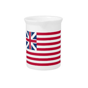 Grand Union, 1st USA Flag of Colonies Beverage Pitcher