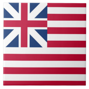 Grand Union, 1st USA Flag of Colonies Ceramic Tile