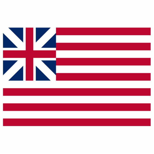 Grand Union, 1st USA Flag of Colonies Cutout (Front)