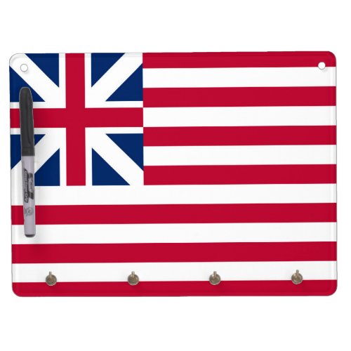 Grand Union 1st USA Flag of Colonies Dry Erase Board With Keychain Holder