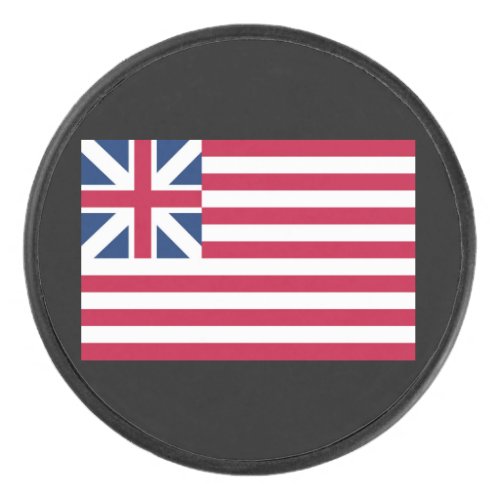 Grand Union 1st USA Flag of Colonies Hockey Puck