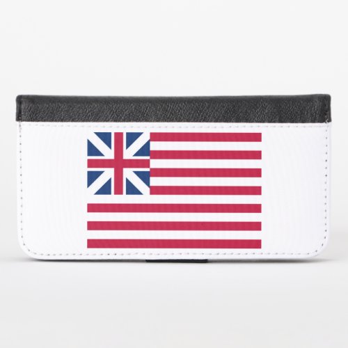 Grand Union 1st USA Flag of Colonies iPhone X Wallet Case