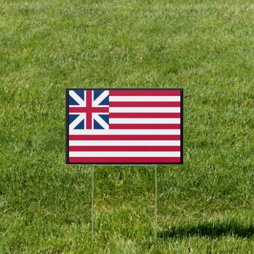 Grand Union 1st USA Flag of Colonies Sign