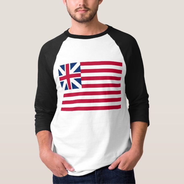 Grand Union, 1st USA Flag of Colonies T-Shirt (Front)