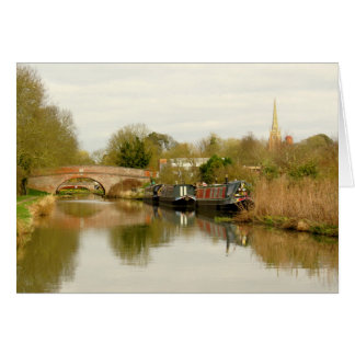 Grand Union Canal Narrowboat Scene at Braunston. Cards