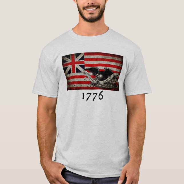 Grand Union Flag 1776 T-Shirt (Front)