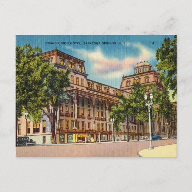 Grand Union Hotel, Saratoga Springs, New York Postcard (Front)