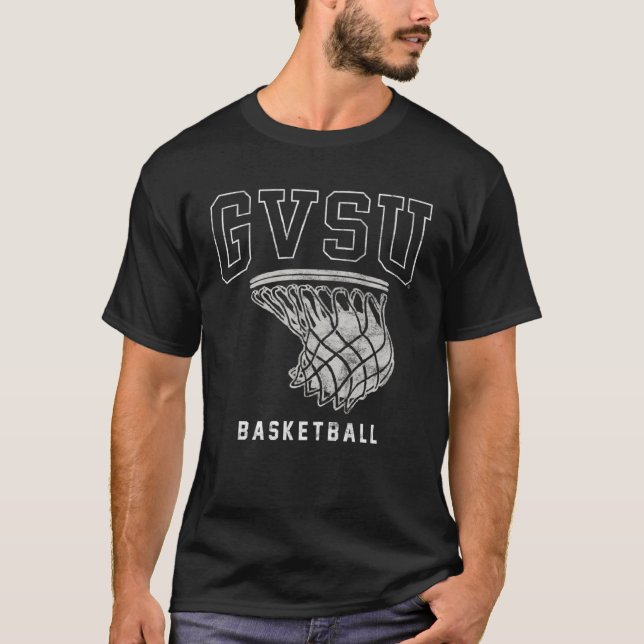 Grand Valley GVSU Lakers Basketball Hoop T-Shirt (Front)