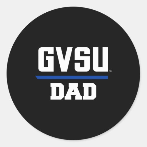 Grand Valley Gvsu Lakers Dad Classic Round Sticker