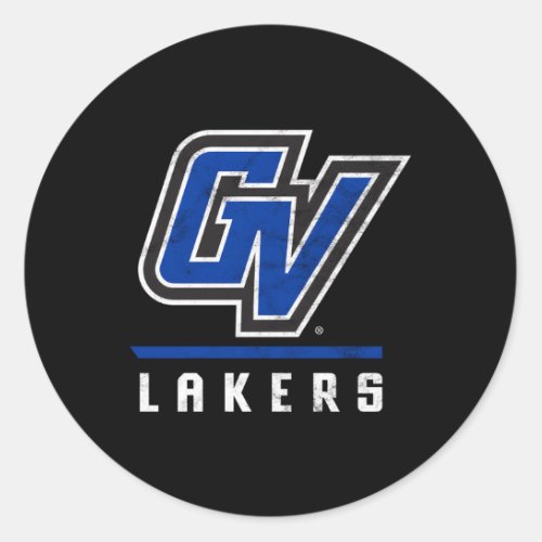 Grand Valley Gvsu Lakers Large Classic Round Sticker