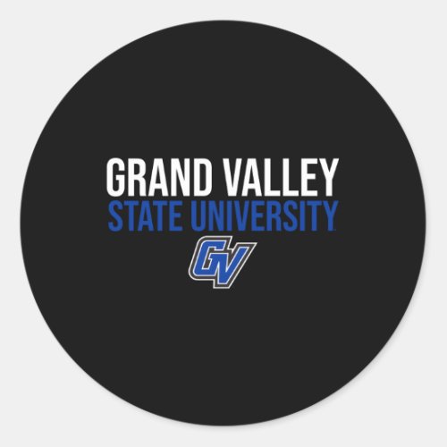 Grand Valley Gvsu Lakers Stacked Classic Round Sticker