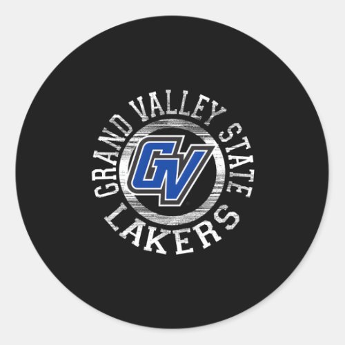 Grand Valley State Lakers Showtime Blue Classic Round Sticker