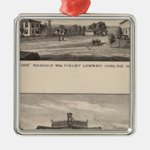 Grand View Farm, Kansas Metal Ornament