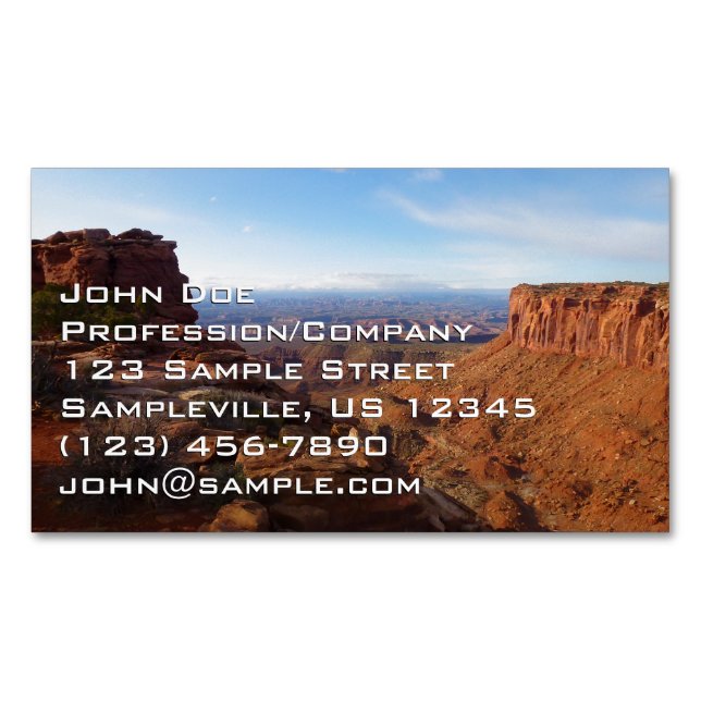 Grand View Point at Canyonlands National Park Business Card Magnet (Front)