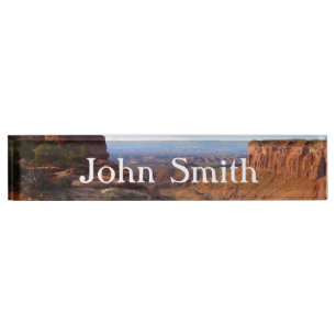 Grand View Point at Canyonlands National Park Desk Name Plate