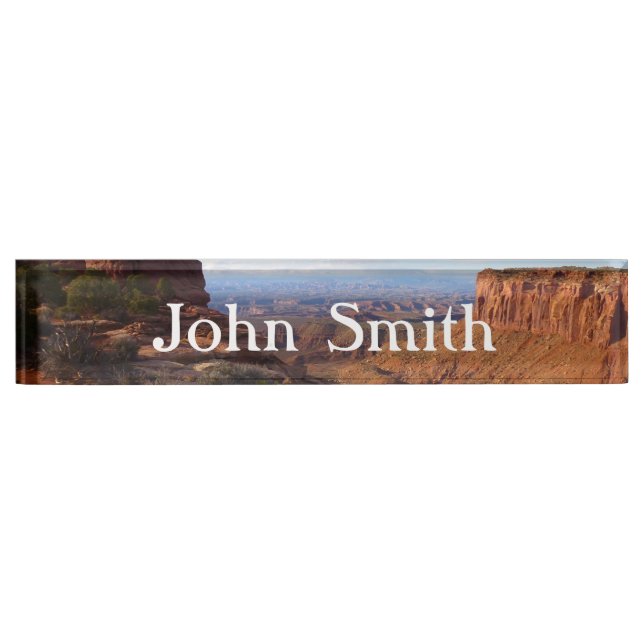 Grand View Point at Canyonlands National Park Desk Name Plate (Front)