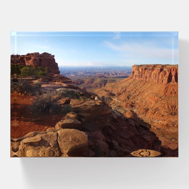 Grand View Point at Canyonlands National Park Paperweight (Front)