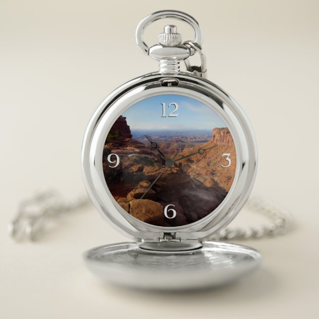 Grand View Point at Canyonlands National Park Pocket Watch (Inside)