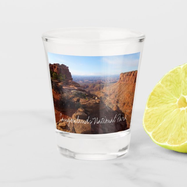 Grand View Point at Canyonlands National Park Shot Glass (Front)